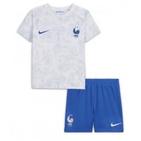 Frankrike Fotballklær Bortedraktsett Barn VM 2022 Kortermet (+ korte bukser)